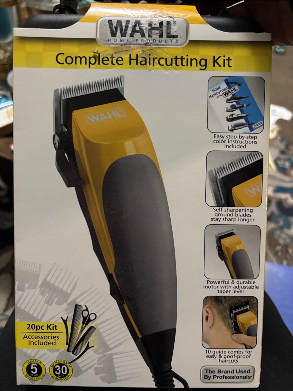 Wahl Yellow and Black Complete Haircutting Kit